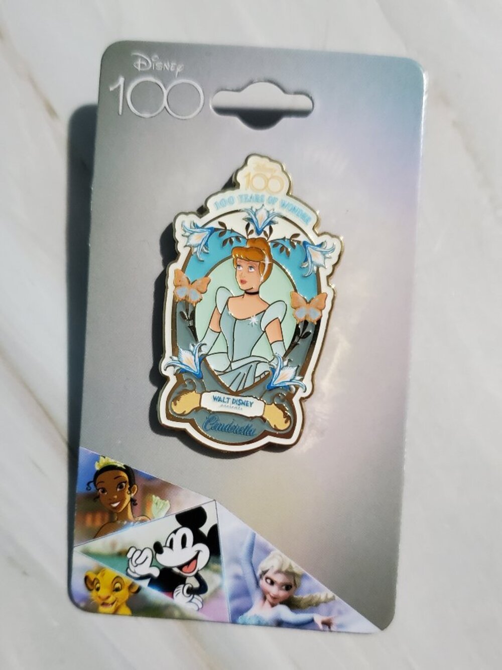 ✨$5 OFF $25 ✨ Disney 100th Anniversary Cinderella Poster Enamel Pin